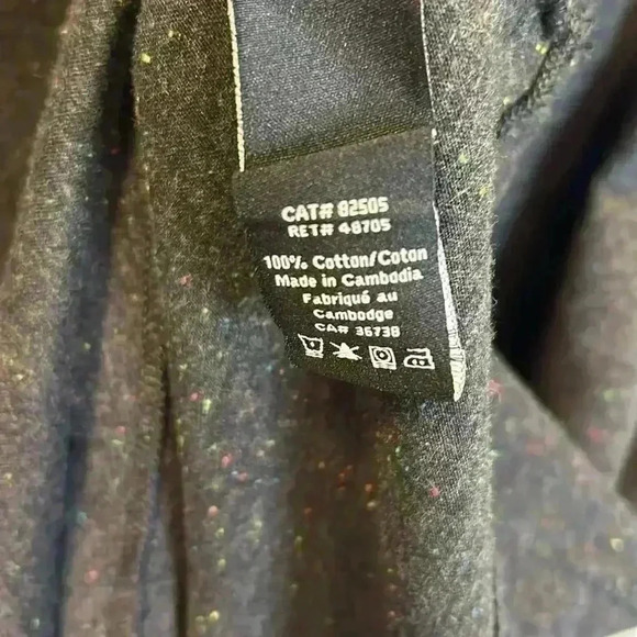 Wayne Gretzky Collection Medium 100% Cotton T-Shirt Confetti Grey Basic Tee Cozy - Picture 6 of 6